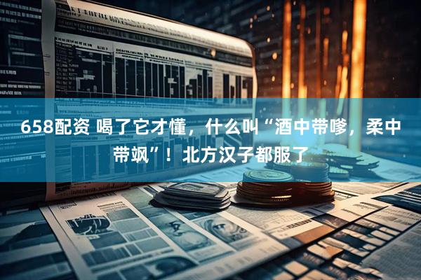 658配资 喝了它才懂，什么叫“酒中带嗲，柔中带飒”！北方汉子都服了